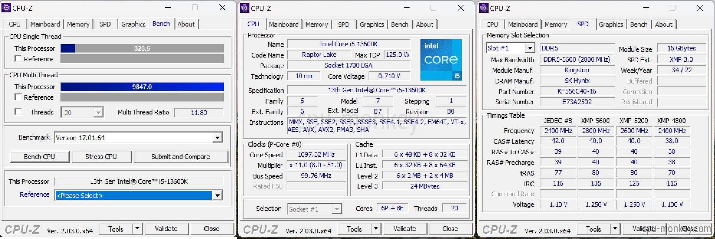 Testing the 5-core Intel Core i13500-14 processor before release